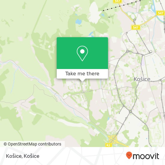 Košice mapa