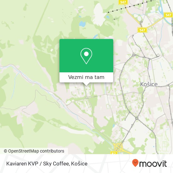 Kaviaren KVP / Sky Coffee mapa