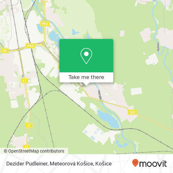 Dezider Pudleiner, Meteorová Košice mapa