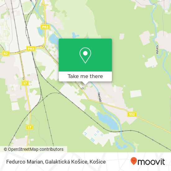 Fedurco Marian, Galaktická Košice mapa