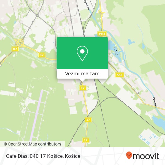 Cafe Dias, 040 17 Košice mapa