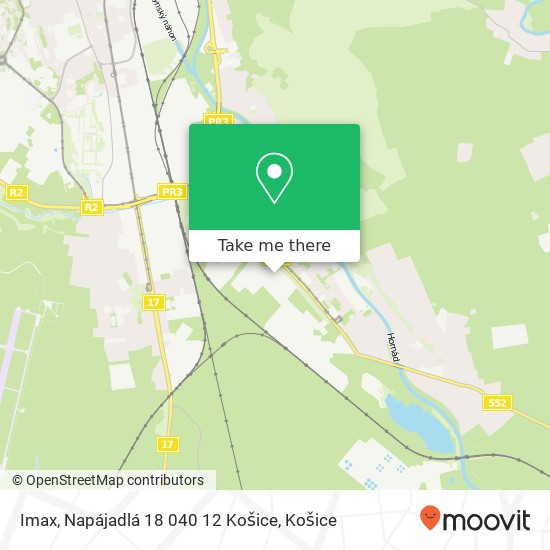 Imax, Napájadlá 18 040 12 Košice mapa