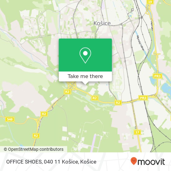 OFFICE SHOES, 040 11 Košice mapa