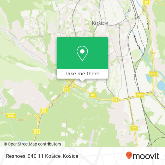 Reshoes, 040 11 Košice mapa