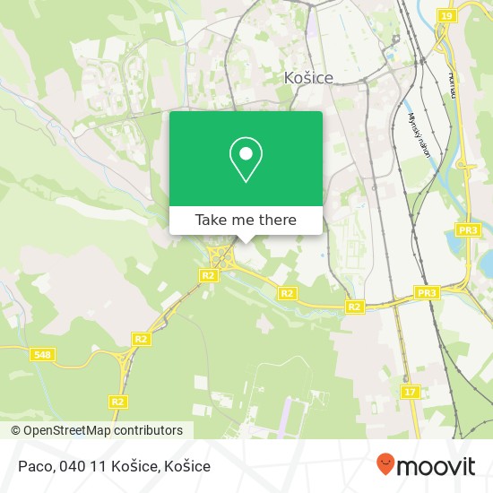 Paco, 040 11 Košice mapa