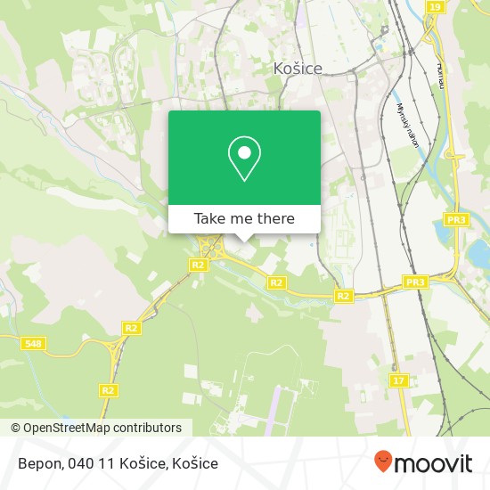 Bepon, 040 11 Košice mapa