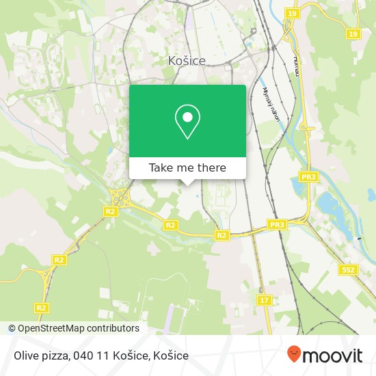 Olive pizza, 040 11 Košice mapa