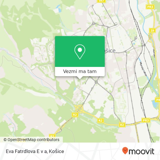 Eva Fatrdlova E v a, Michalovská Košice mapa