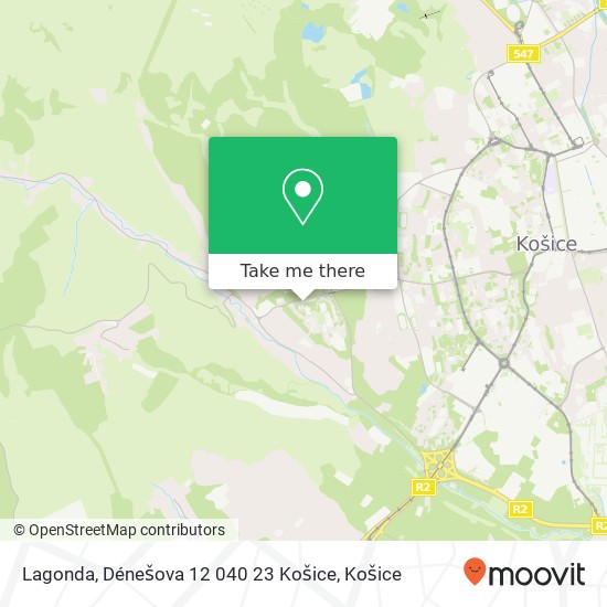 Lagonda, Dénešova 12 040 23 Košice mapa