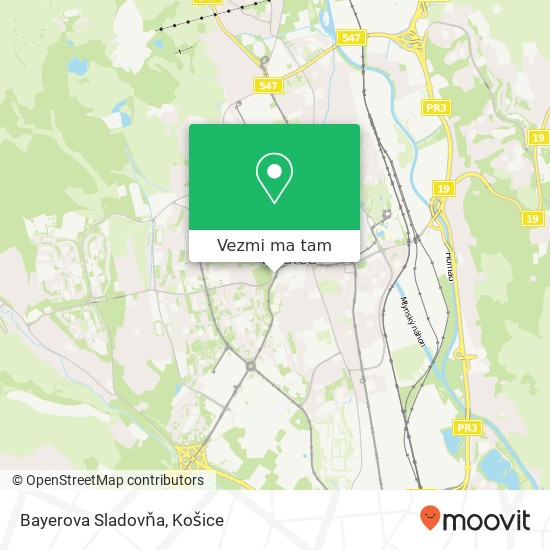 Bayerova Sladovňa, Štúrova 1370 / 33 040 01 Košice mapa