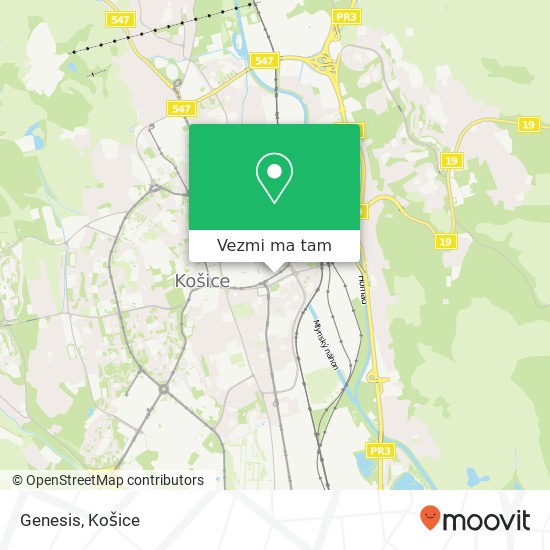 Genesis, Námestie Osloboditeľov 21 040 01 Košice mapa