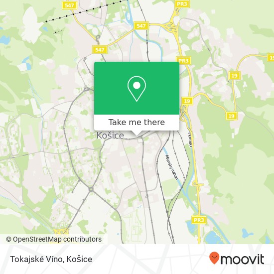 Tokajské Víno mapa