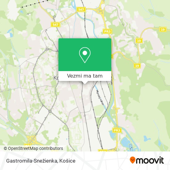 Gastromila-Snežienka mapa