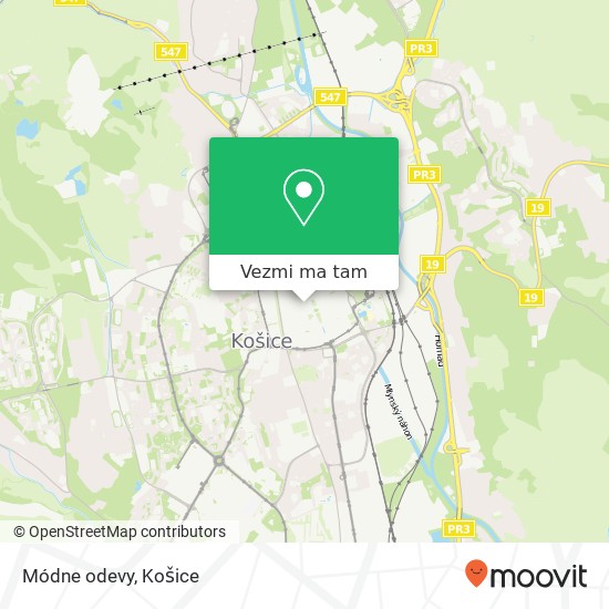 Módne odevy, Zámočnícka 3 040 01 Košice mapa