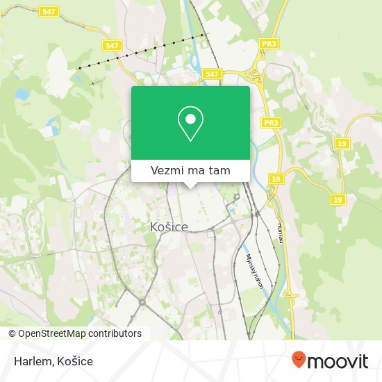 Harlem, Poštová 5 040 01 Košice mapa