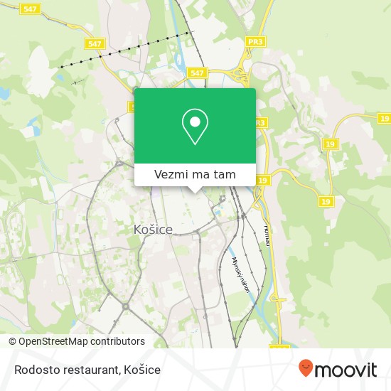 Rodosto restaurant, Hrnčiarska 7 040 01 Košice mapa