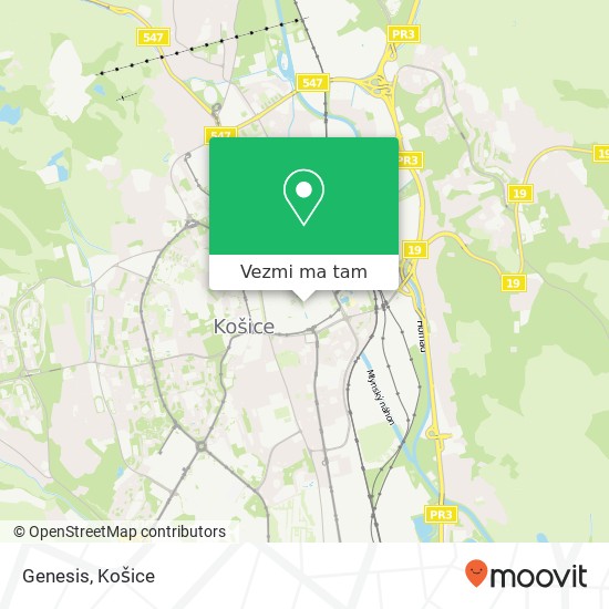 Genesis, Hlavná 19 040 01 Košice mapa