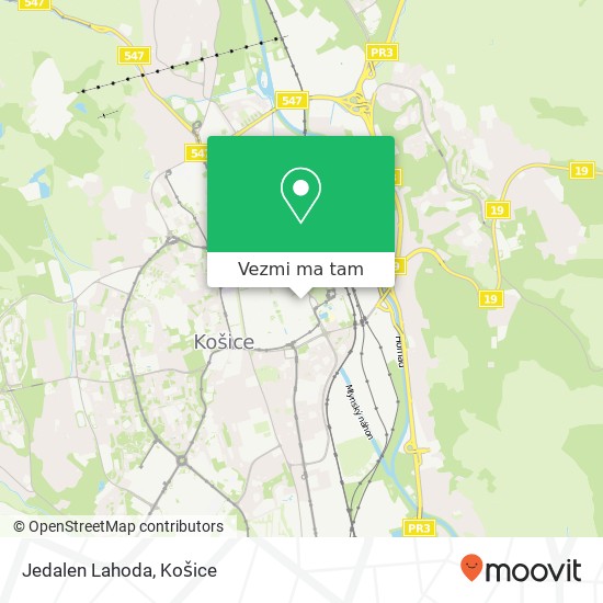 Jedalen Lahoda, Mlynská 27 040 01 Košice mapa