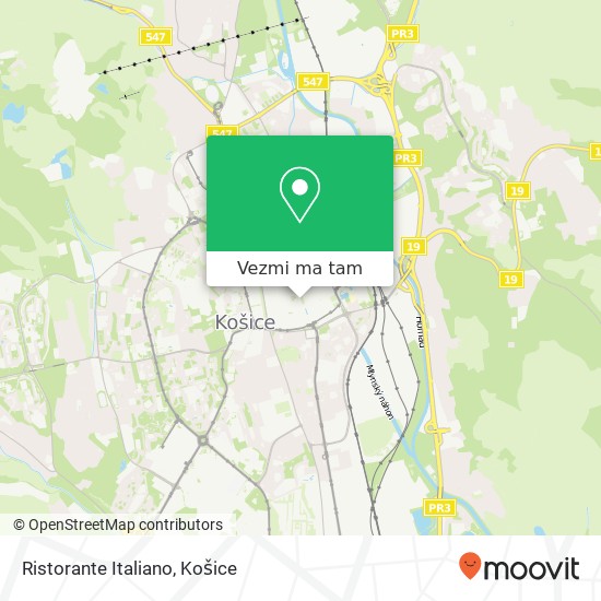 Ristorante Italiano, Hlavná 24 040 01 Košice mapa