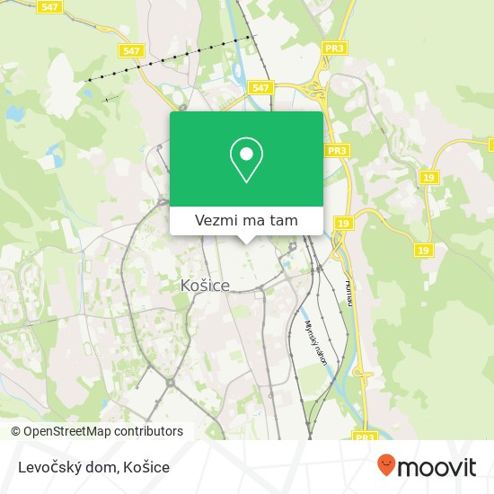 Levočský dom, Hlavná 65 040 01 Košice mapa