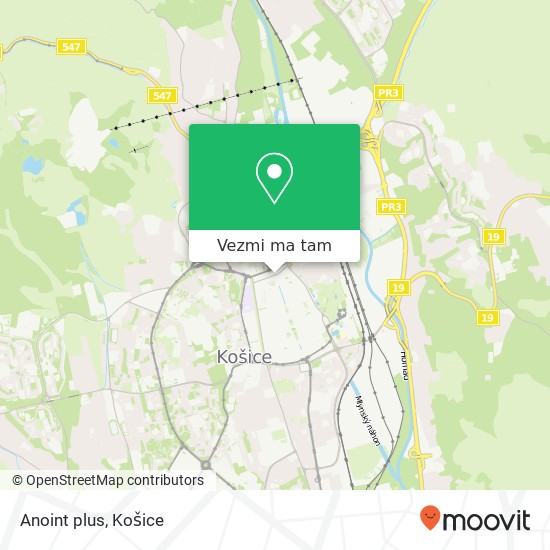 Anoint plus, Hlavná 114 040 01 Košice mapa