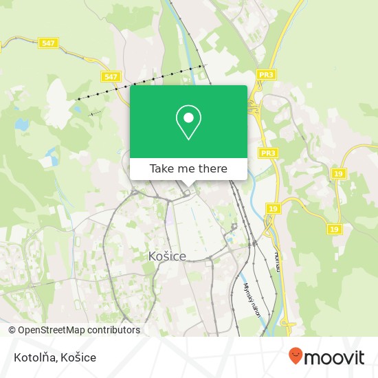 Kotolňa mapa