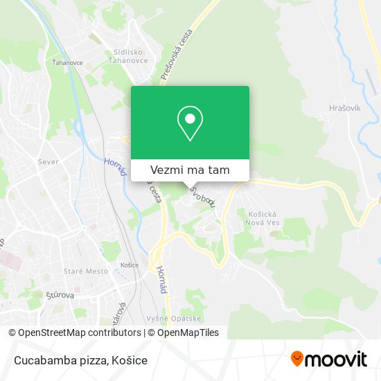 Cucabamba pizza mapa