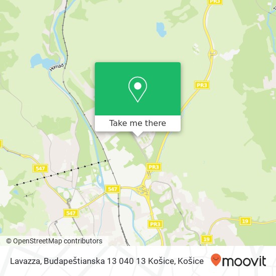 Lavazza, Budapeštianska 13 040 13 Košice mapa