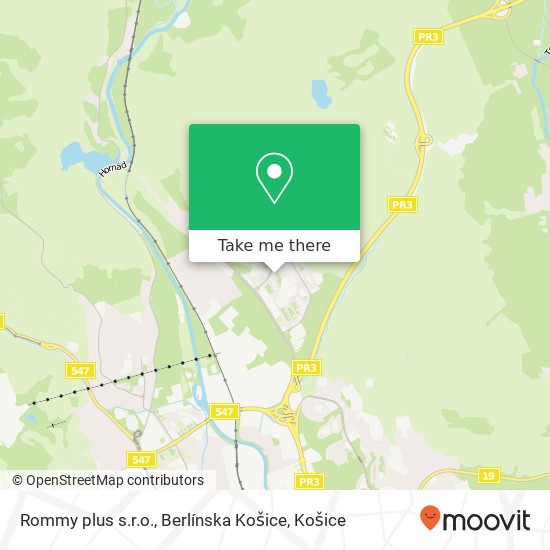 Rommy plus s.r.o., Berlínska Košice mapa