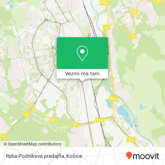 Ryba-Podniková predajňa mapa