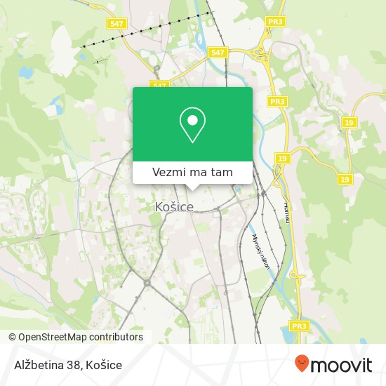 Alžbetina 38 mapa