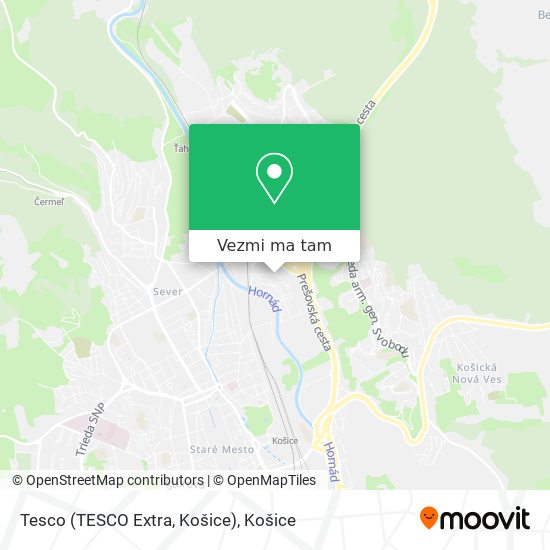 Tesco (TESCO Extra, Košice) mapa