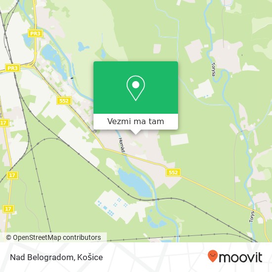 Nad Belogradom mapa