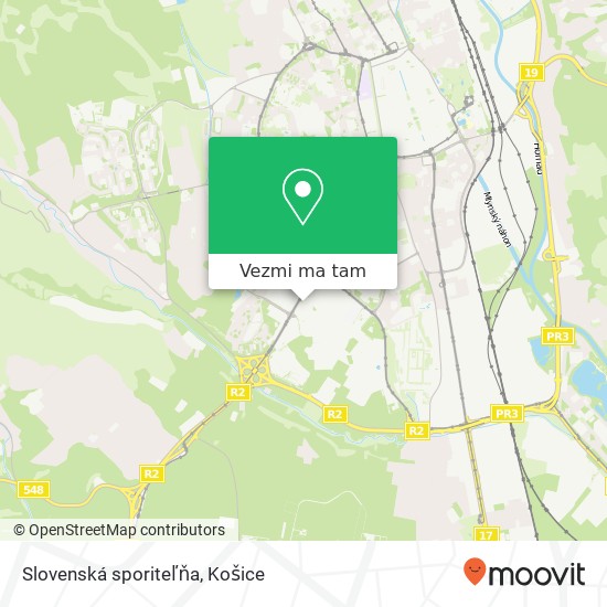 Slovenská sporiteľňa mapa