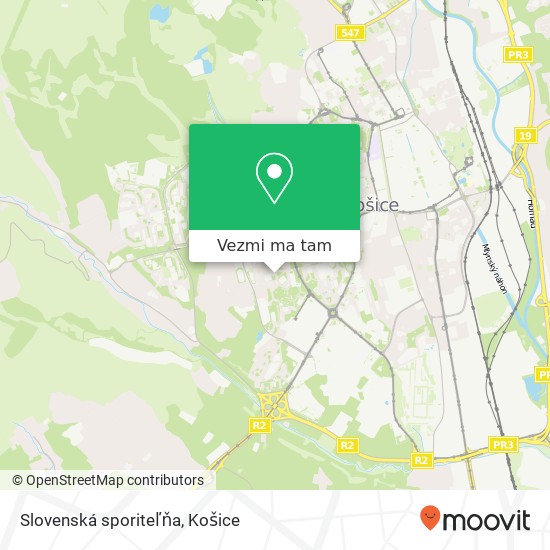 Slovenská sporiteľňa mapa