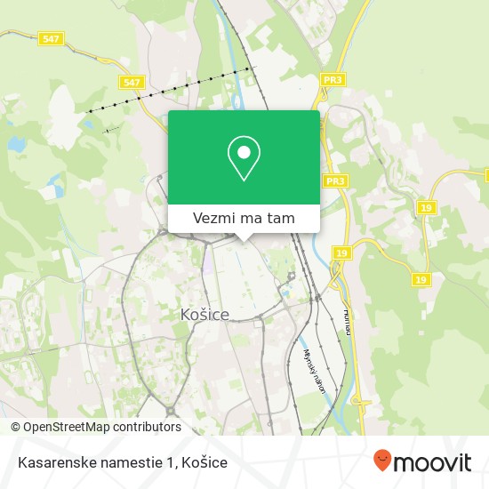 Kasarenske namestie 1 mapa