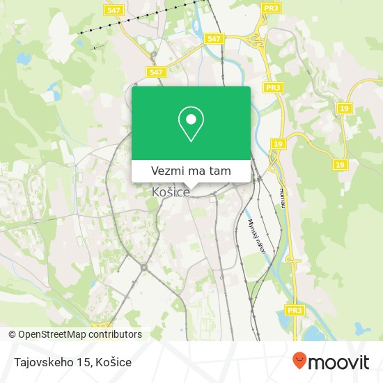 Tajovskeho 15 mapa