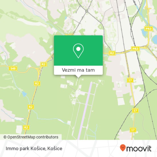 Immo park Košice mapa