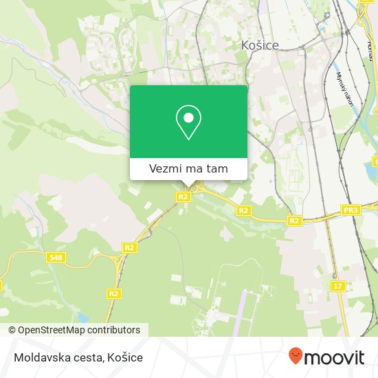 Moldavska cesta mapa