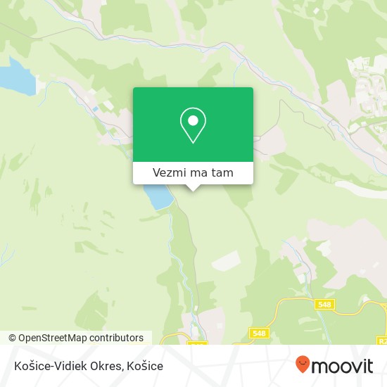 Košice-Vidiek Okres mapa