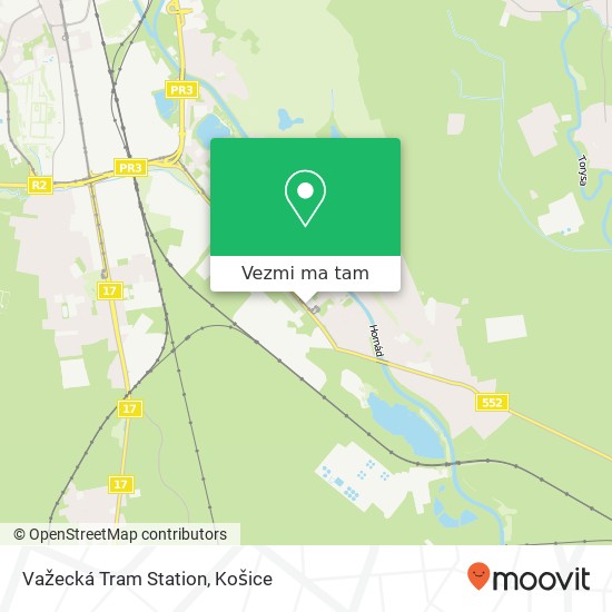 Važecká Tram Station mapa