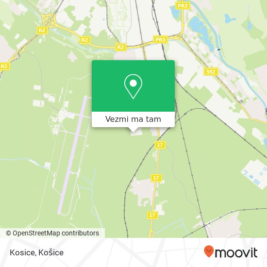 Kosice mapa