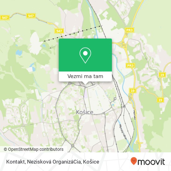 Kontakt, Nezisková OrganizáCia mapa