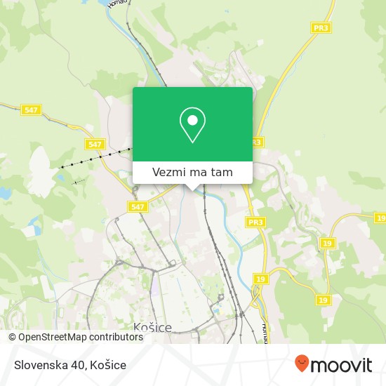 Slovenska 40 mapa