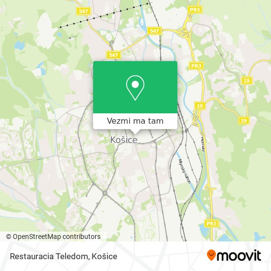 Restauracia Teledom mapa