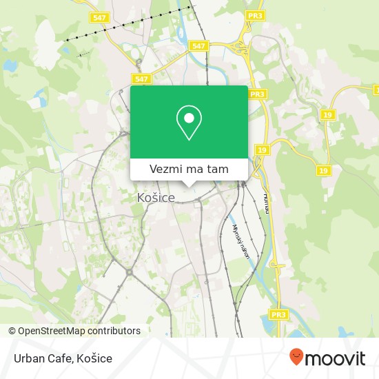 Urban Cafe, Vrátna 395 / 4 040 01 Košice mapa