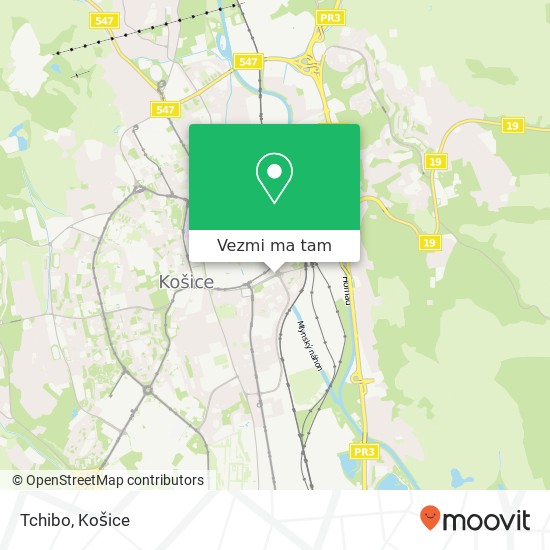 Tchibo, Námestie Osloboditeľov 1 040 01 Košice mapa