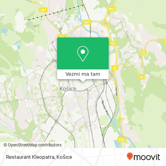 Restaurant Kleopatra, Hlavná 381 / 22 040 01 Košice mapa