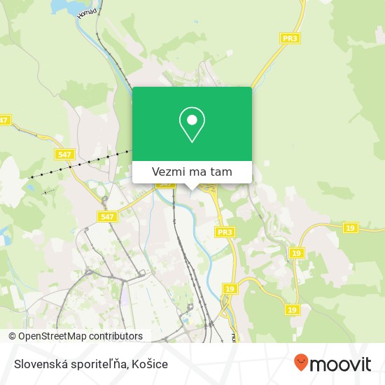 Slovenská sporiteľňa mapa