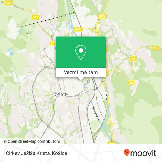 Cirkev Ježiša Krista mapa